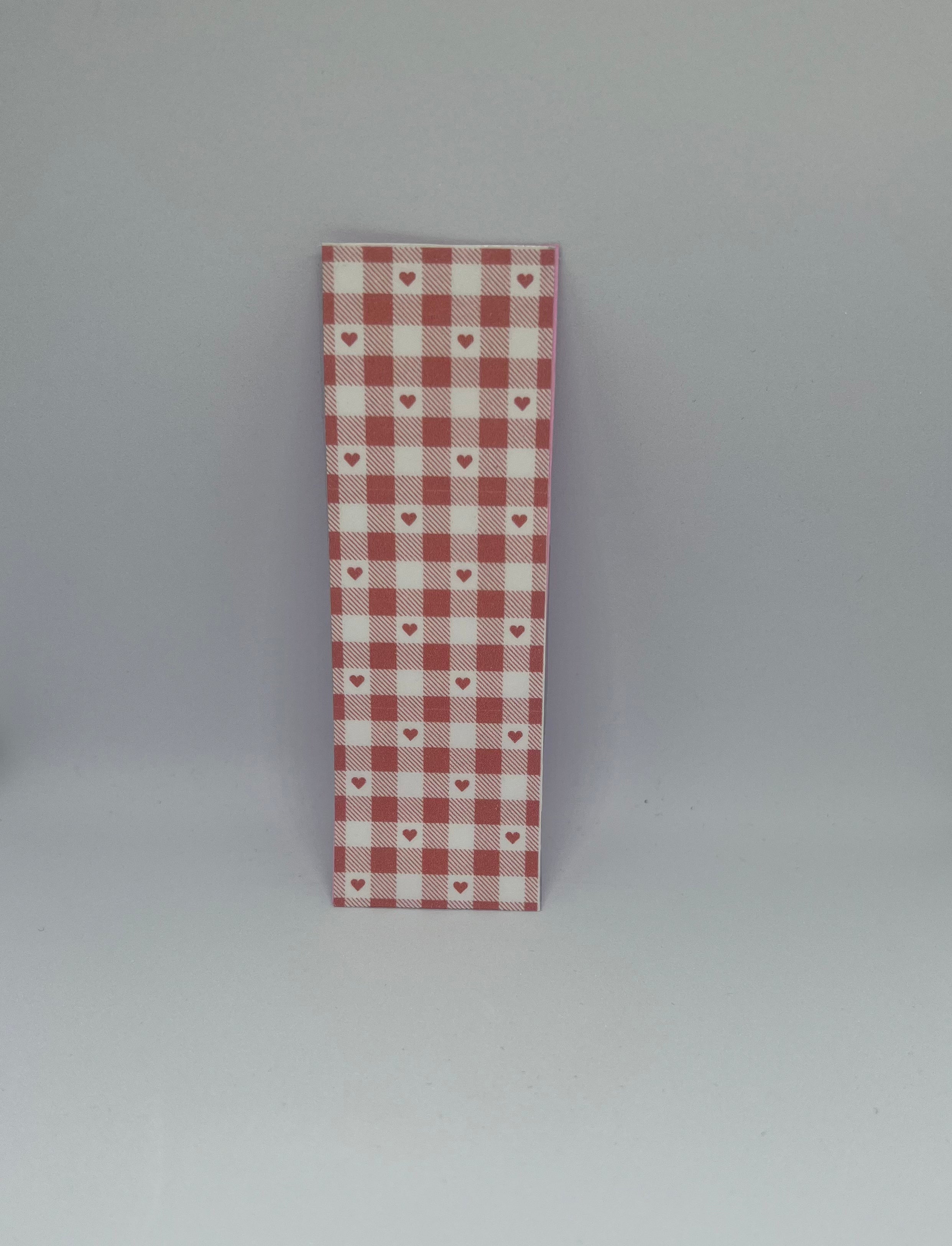 Red and white tartan