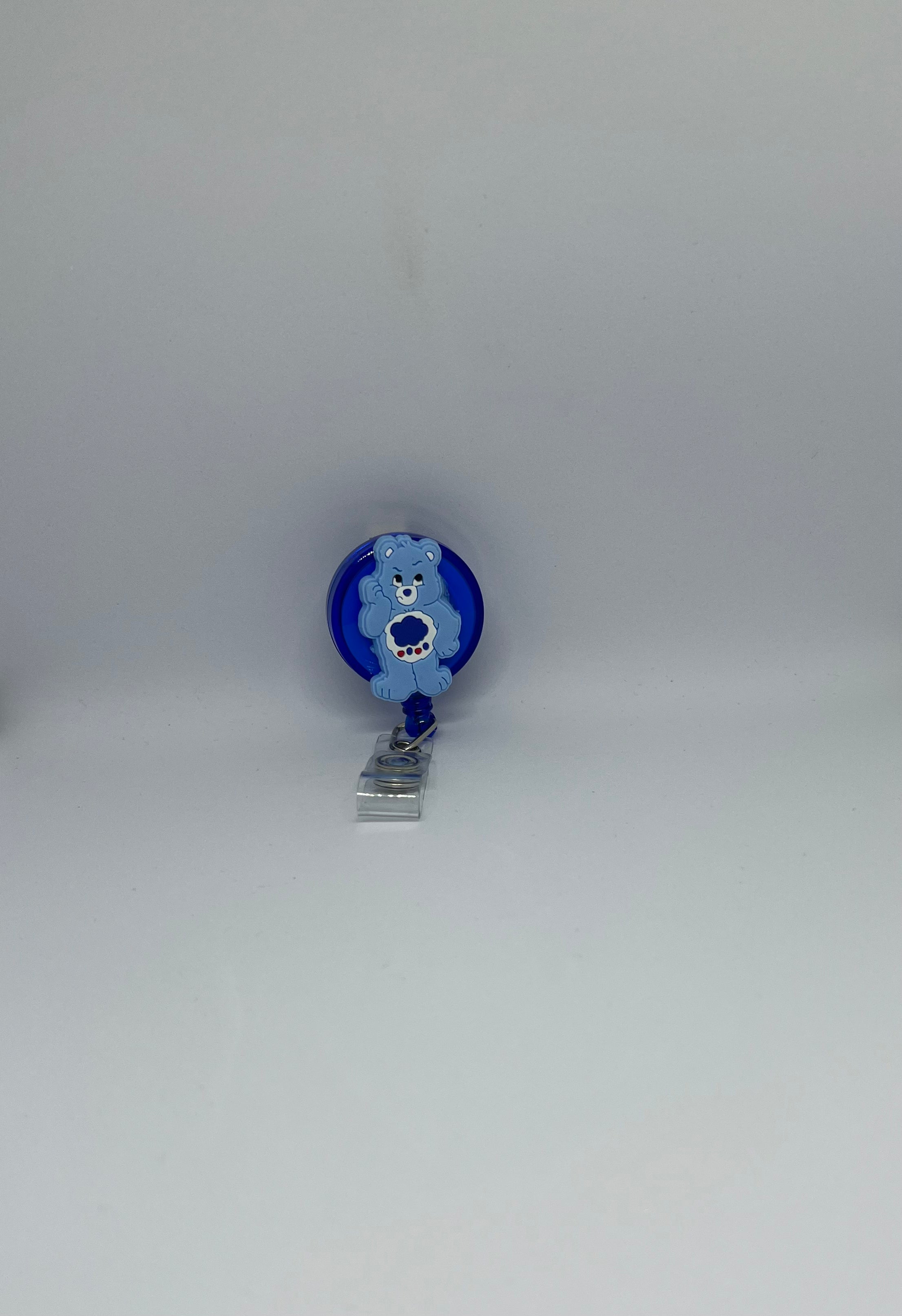 Grumpy Bear Retractable Badge Reel