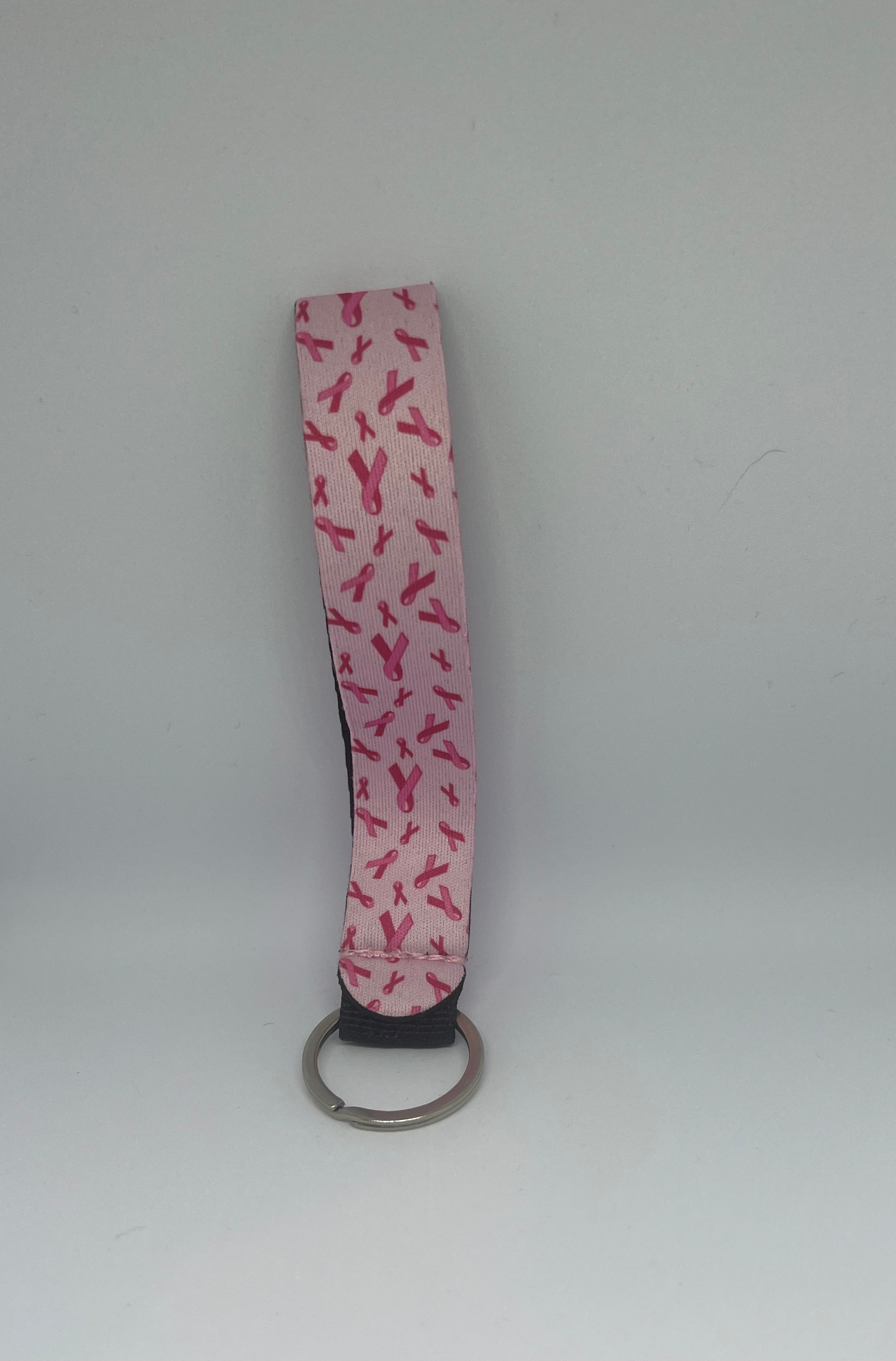 Pink Ribbon Wristlet