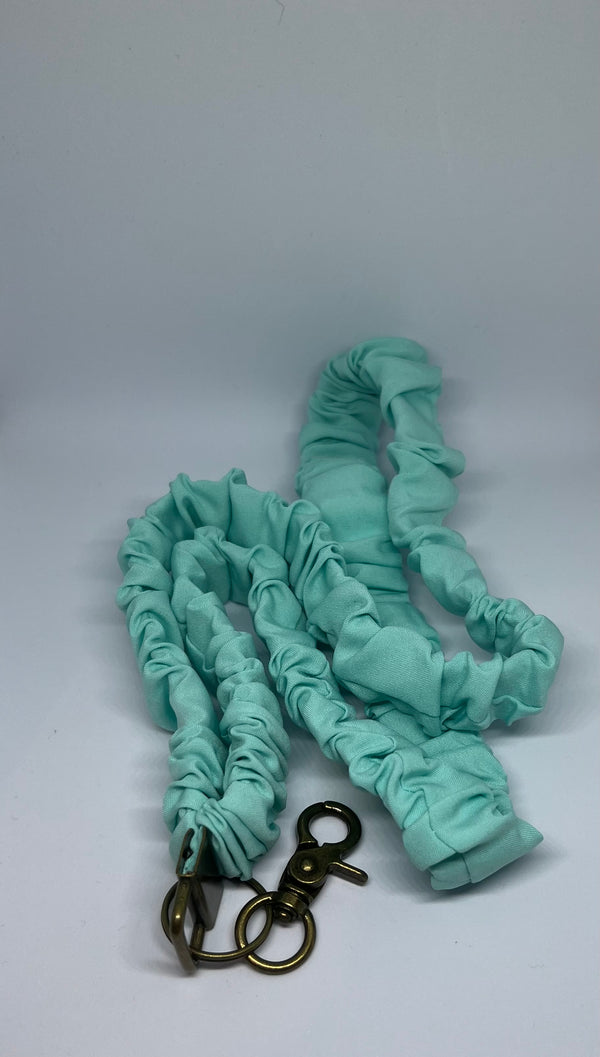 Aqua Scrunchie Lanyard