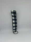 Black & White Checkered Wristlet