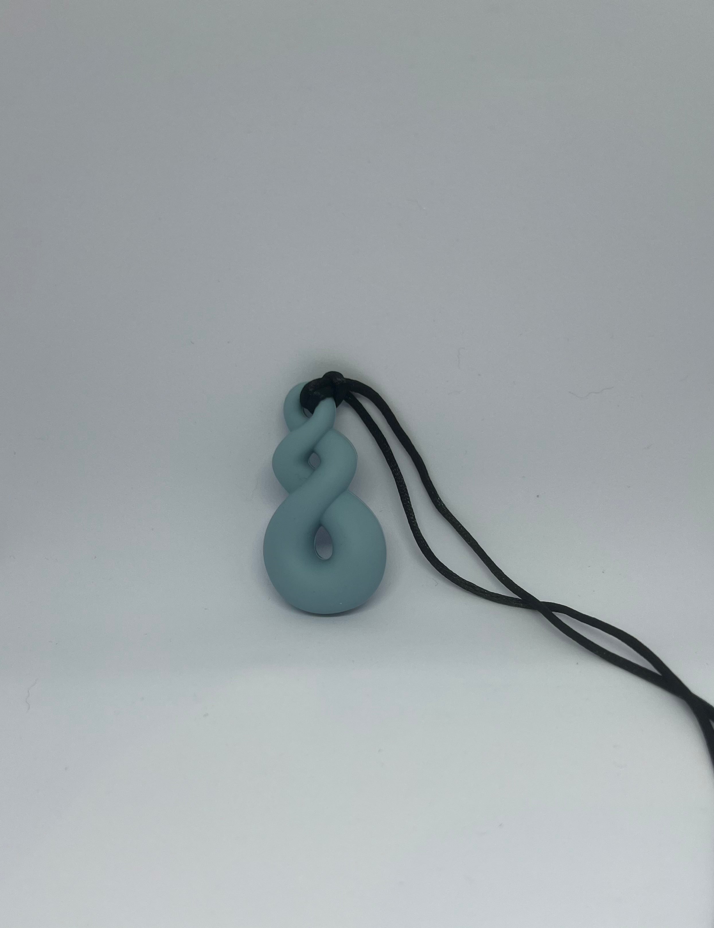 Blue Twist Chew Necklace