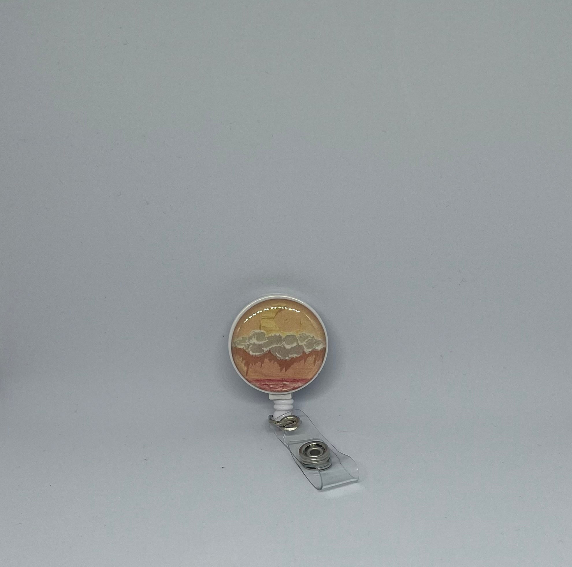 Sunset Landscape Retractable Badge Reel