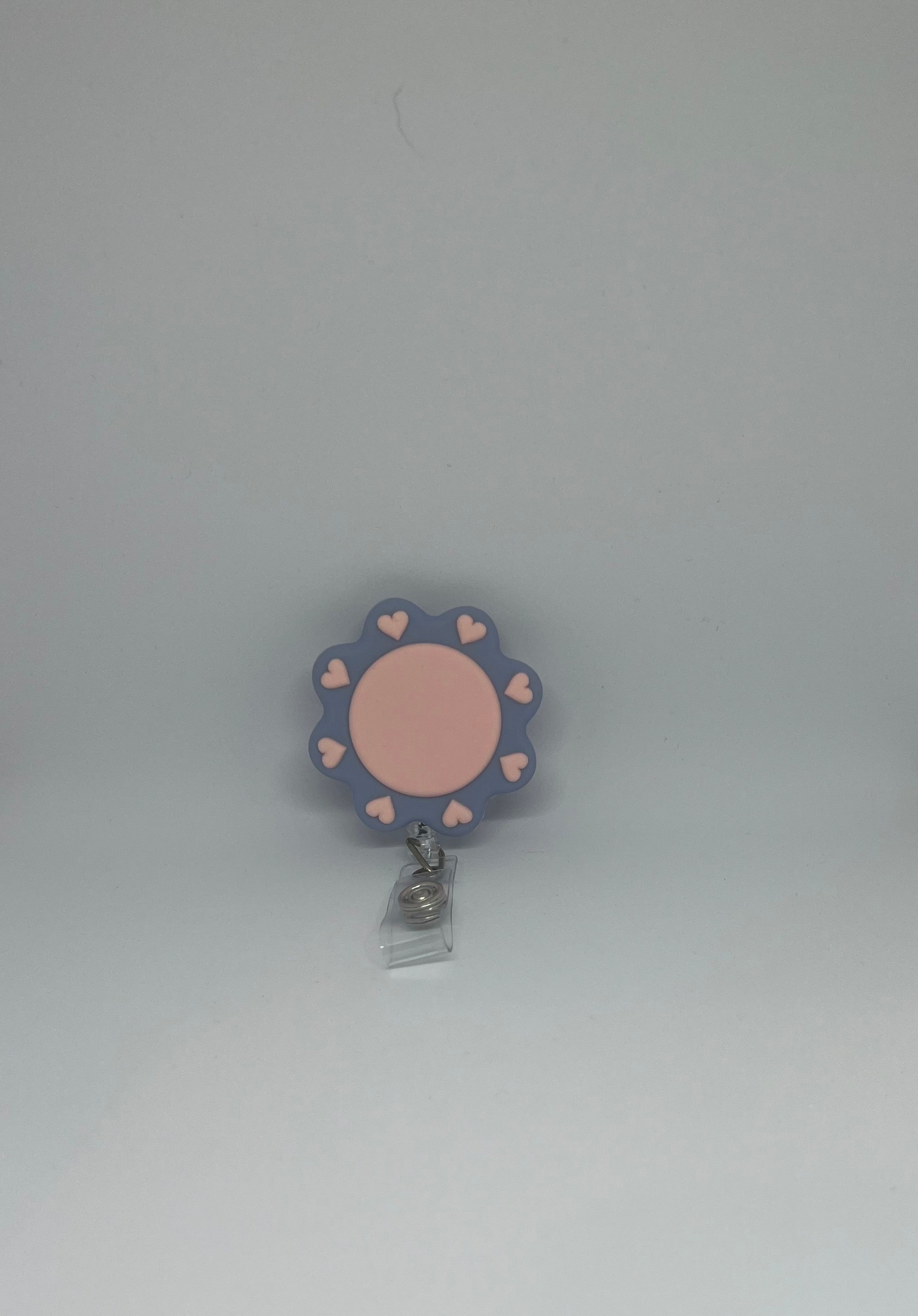 Heart Flower Retractable Badge Reel