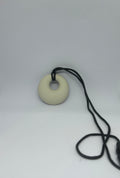 Cream Circle Chew Necklace