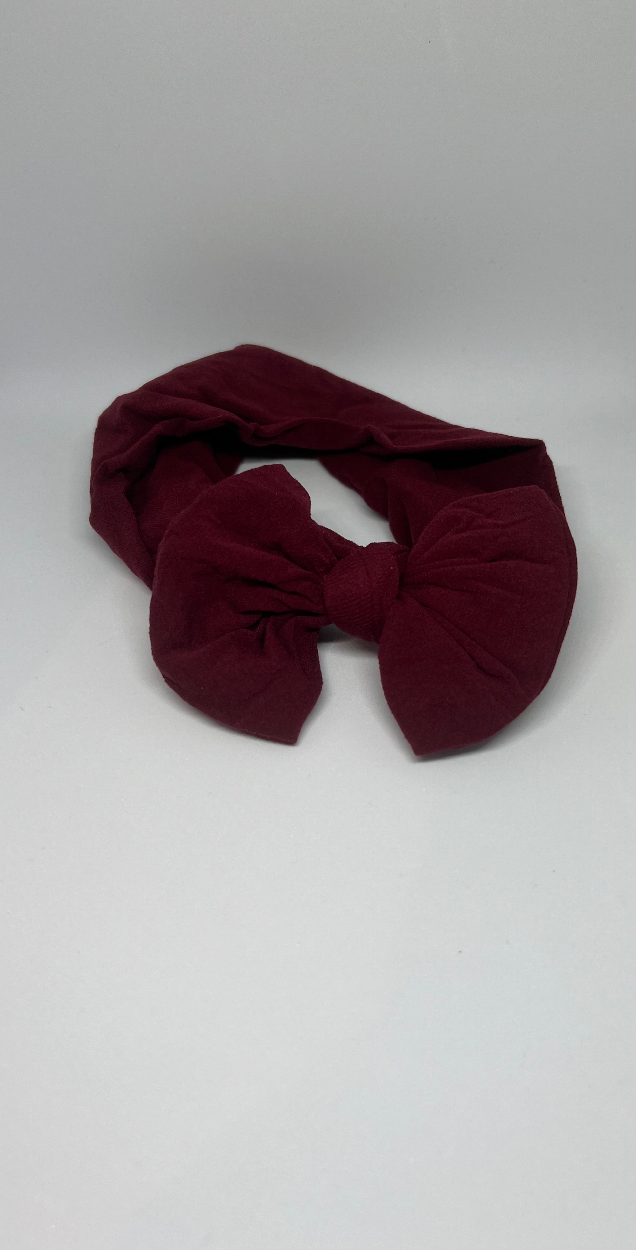 Baby Turban Headband – Deep Red