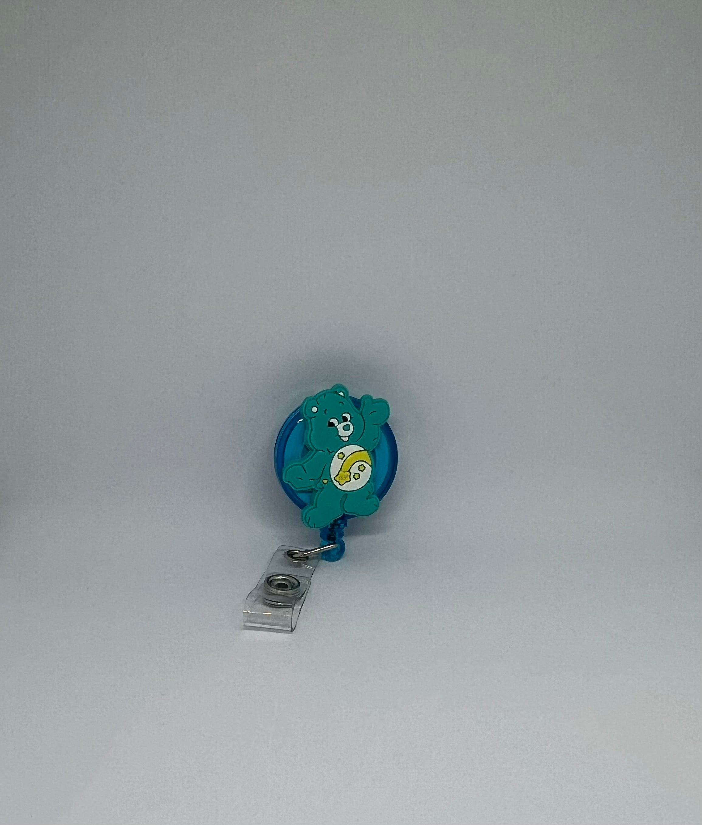 Teal Bear Retractable Badge Reel