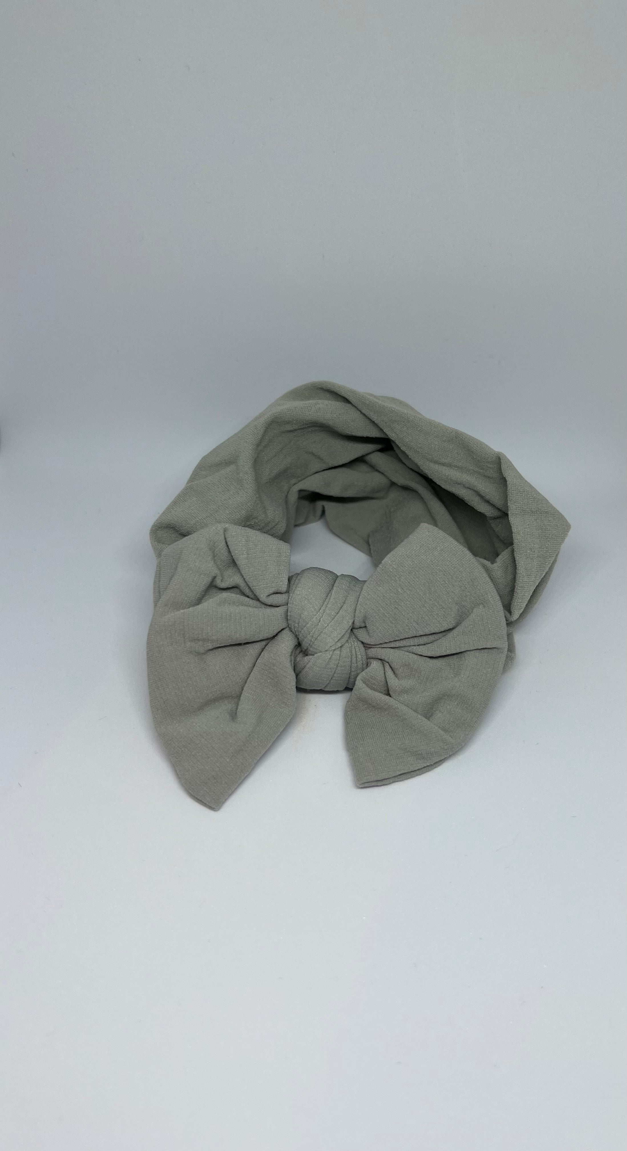 Baby Turban Headband – Grey