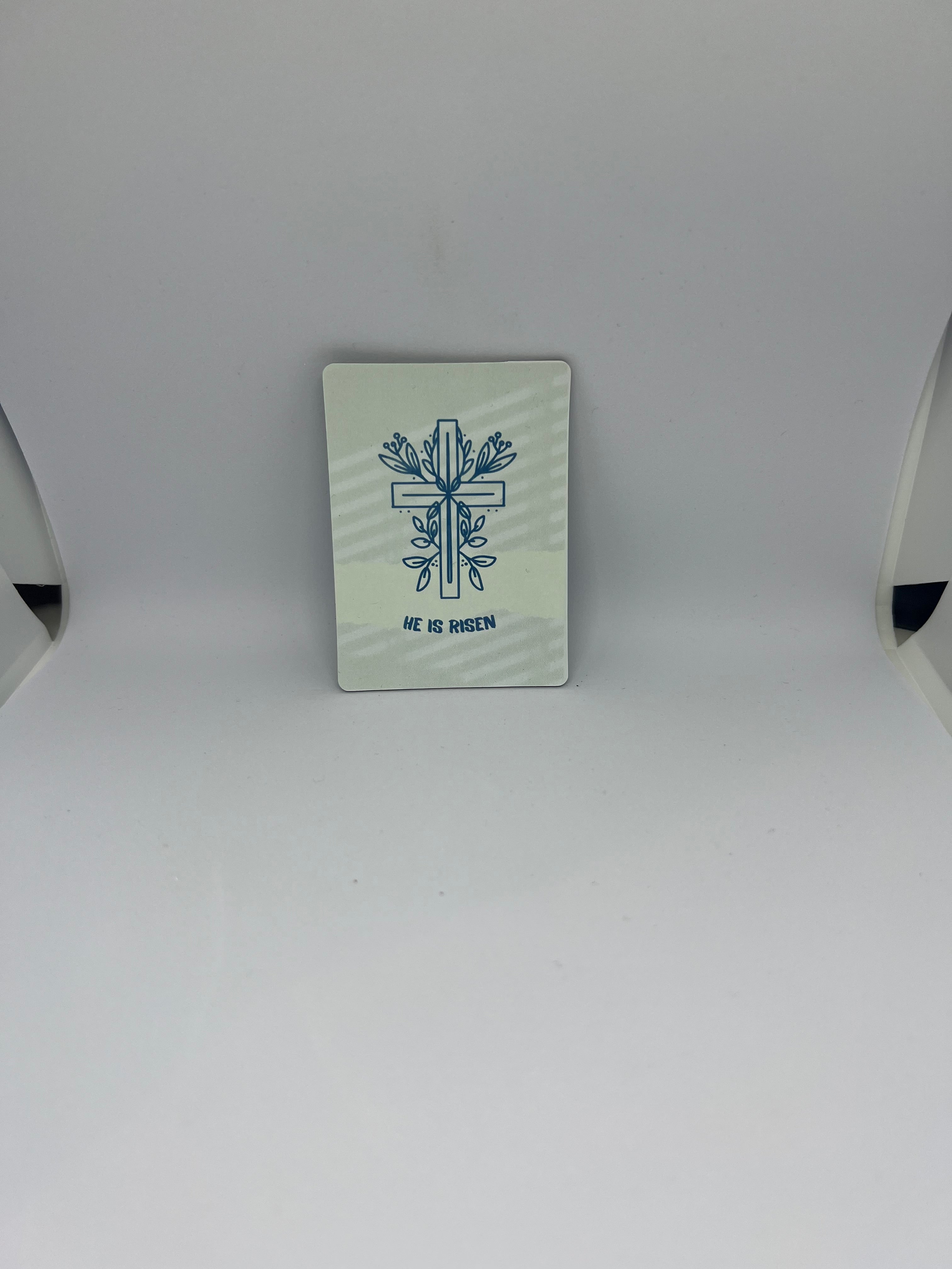 He Is Risen – Cross and Floral Magnet