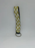 Gold Chevron Wristlet