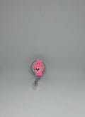Pink Bear Retractable Badge Reel