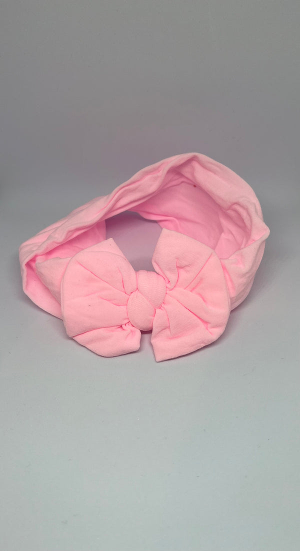 Baby Turban Headband – Light Pink