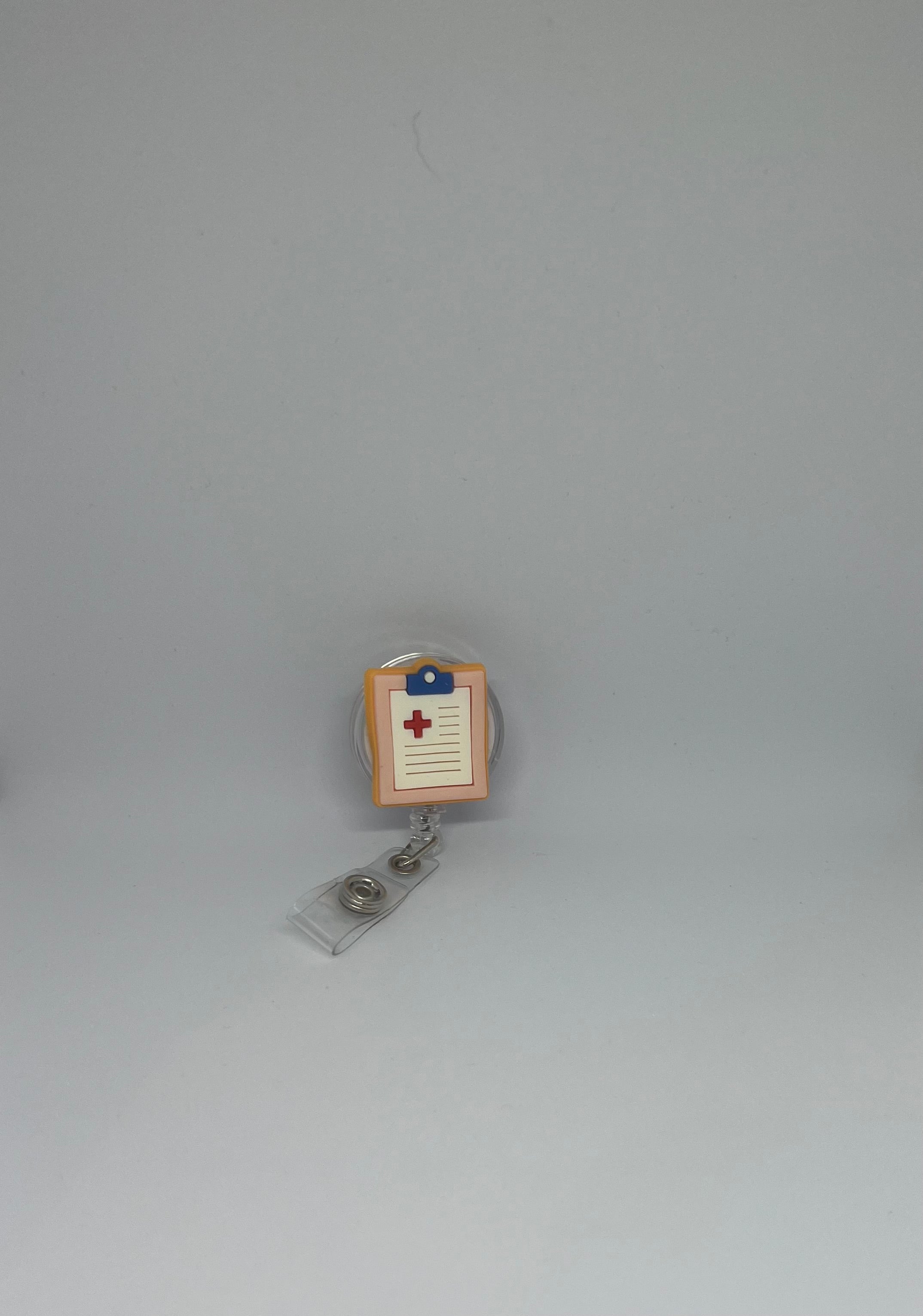 Medical Clipboard Retractable Badge Reel