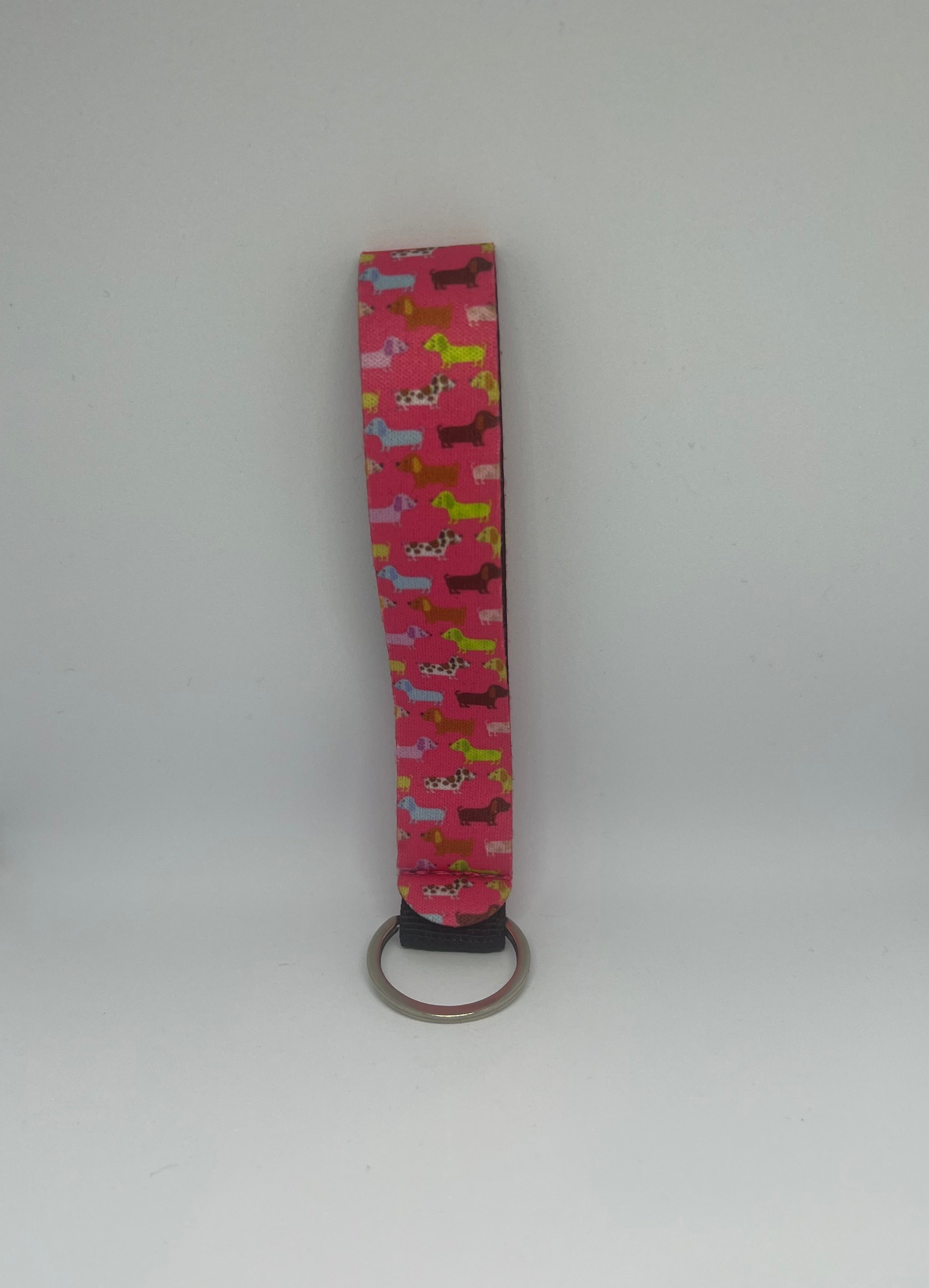 Colourful Dachshund Wristlet