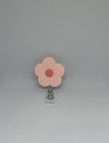 Pink Daisy Retractable Badge Reel