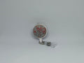 3D Pink Floral Retractable Badge Reel