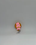 Pink Rainbow Bear Retractable Badge Reel