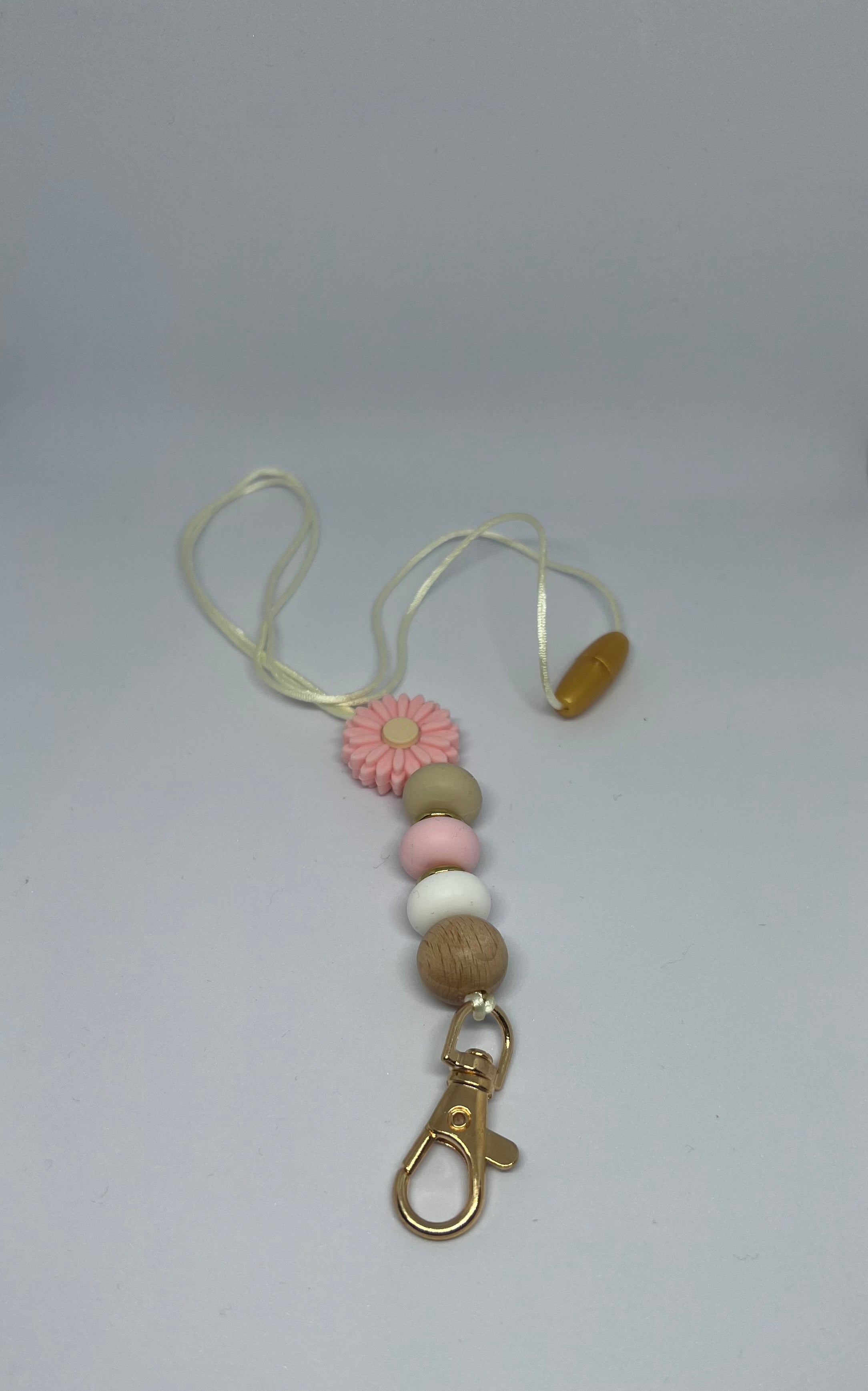Lanyard with Pink Flower