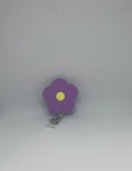 Purple Daisy Retractable Badge Reel