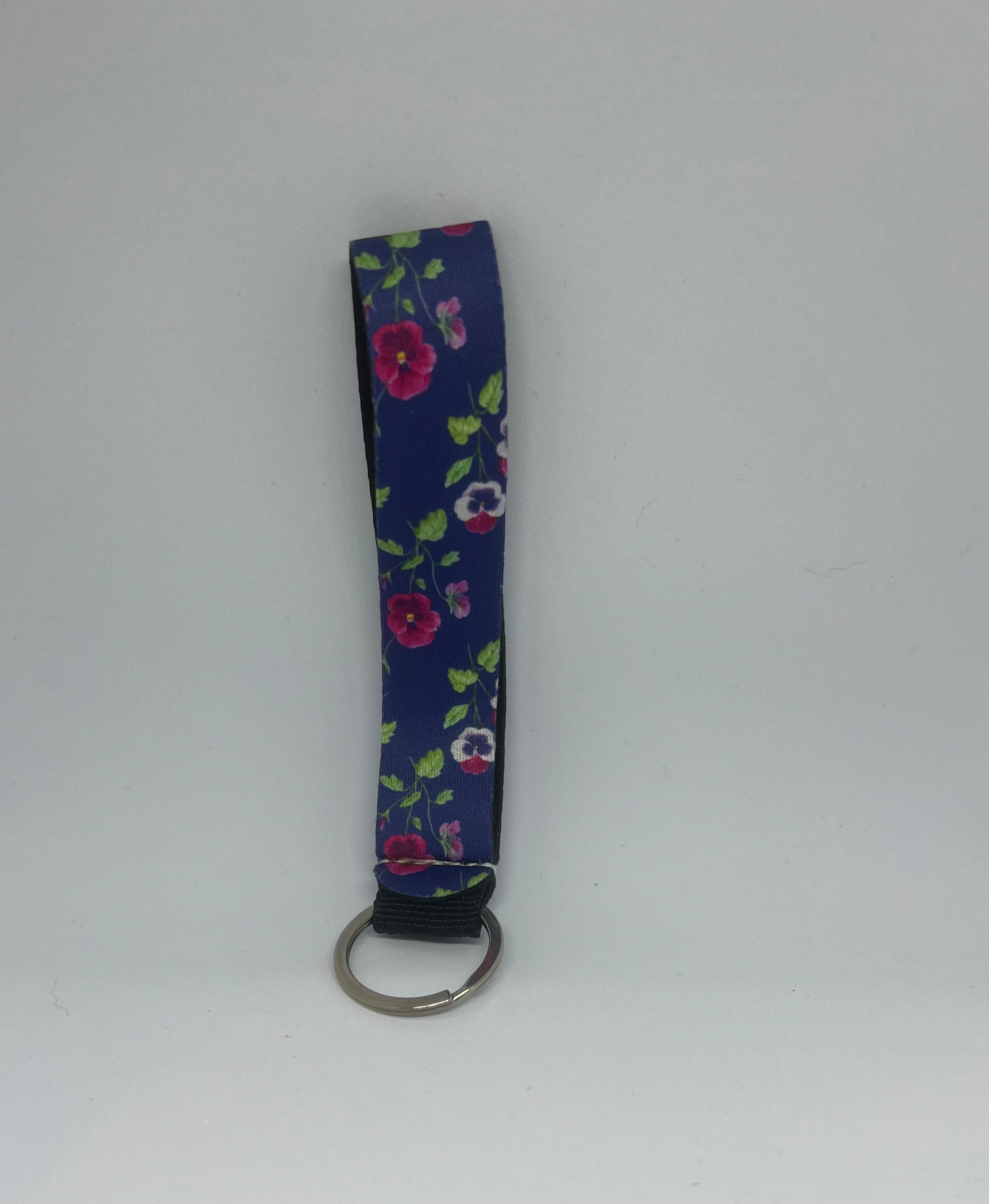 Pansy Floral Wristlet