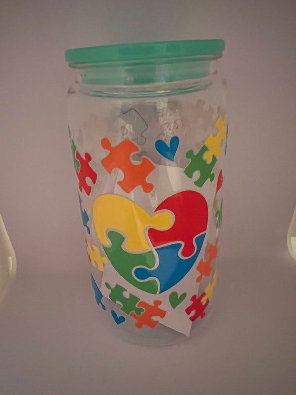 Autism Awareness Puzzle Pieces