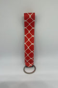 Red Quatrefoil Wristlet