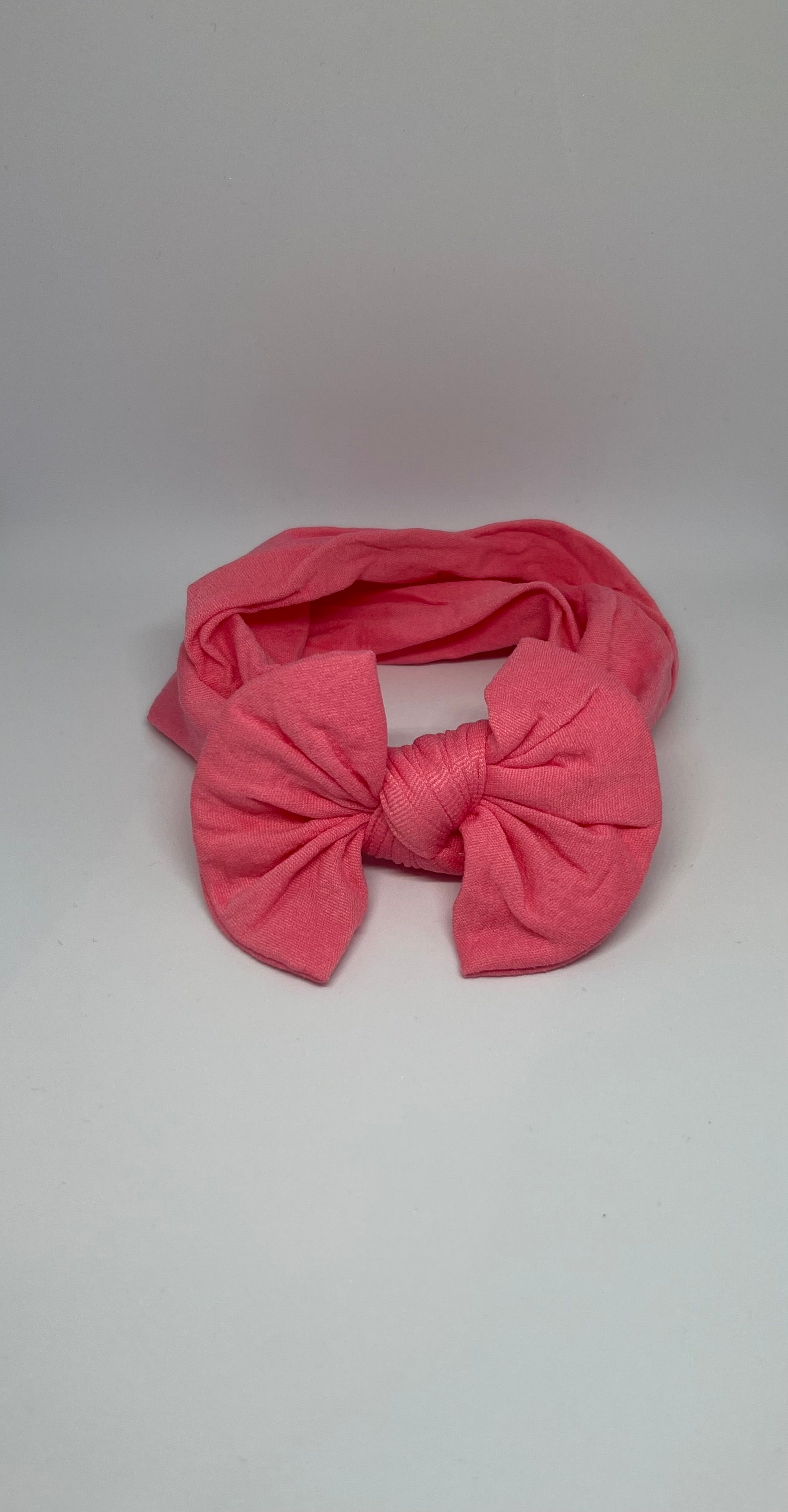 Coral Pink Baby Turban Headband