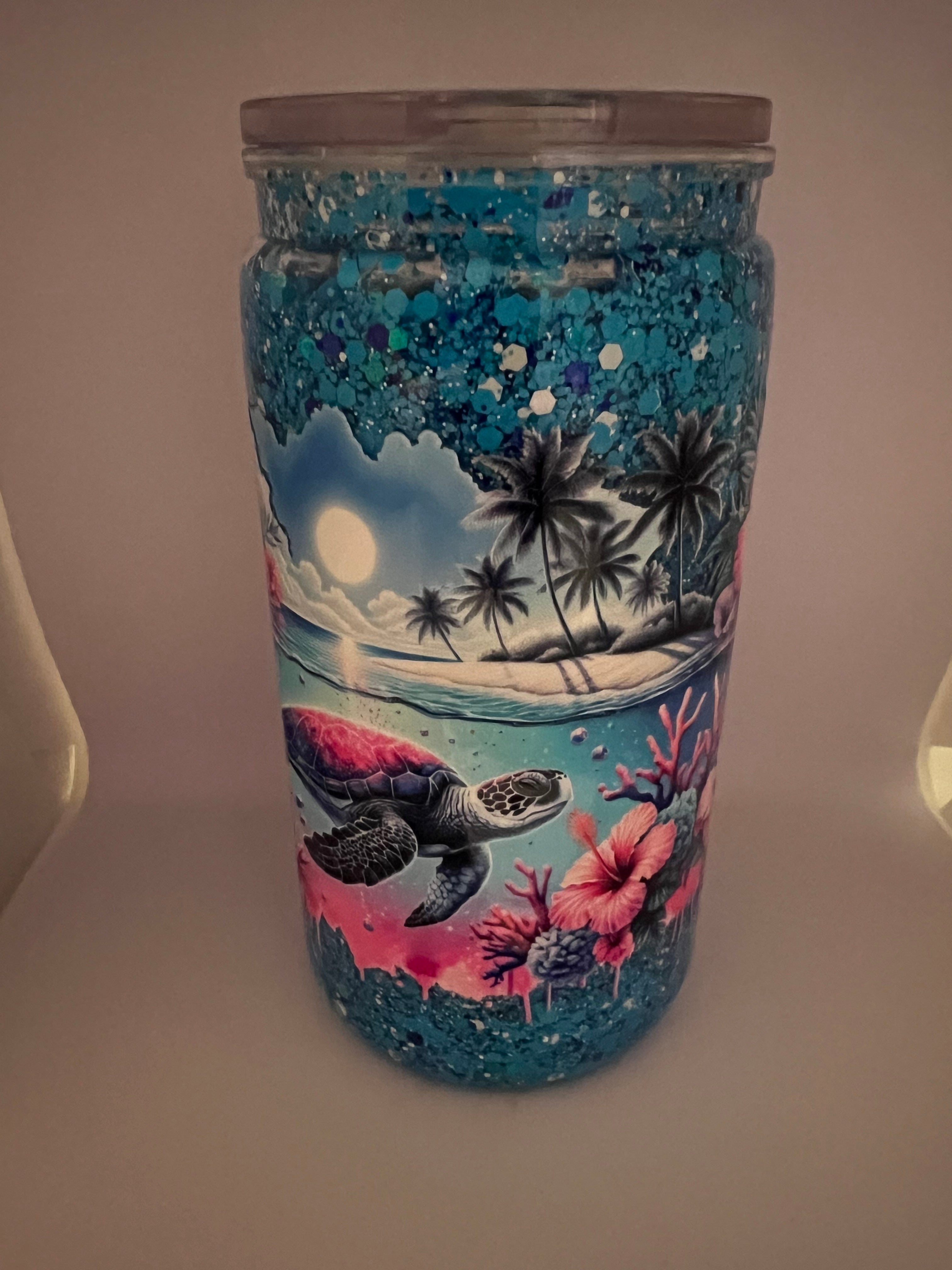 Under the Sea Glitter Cup