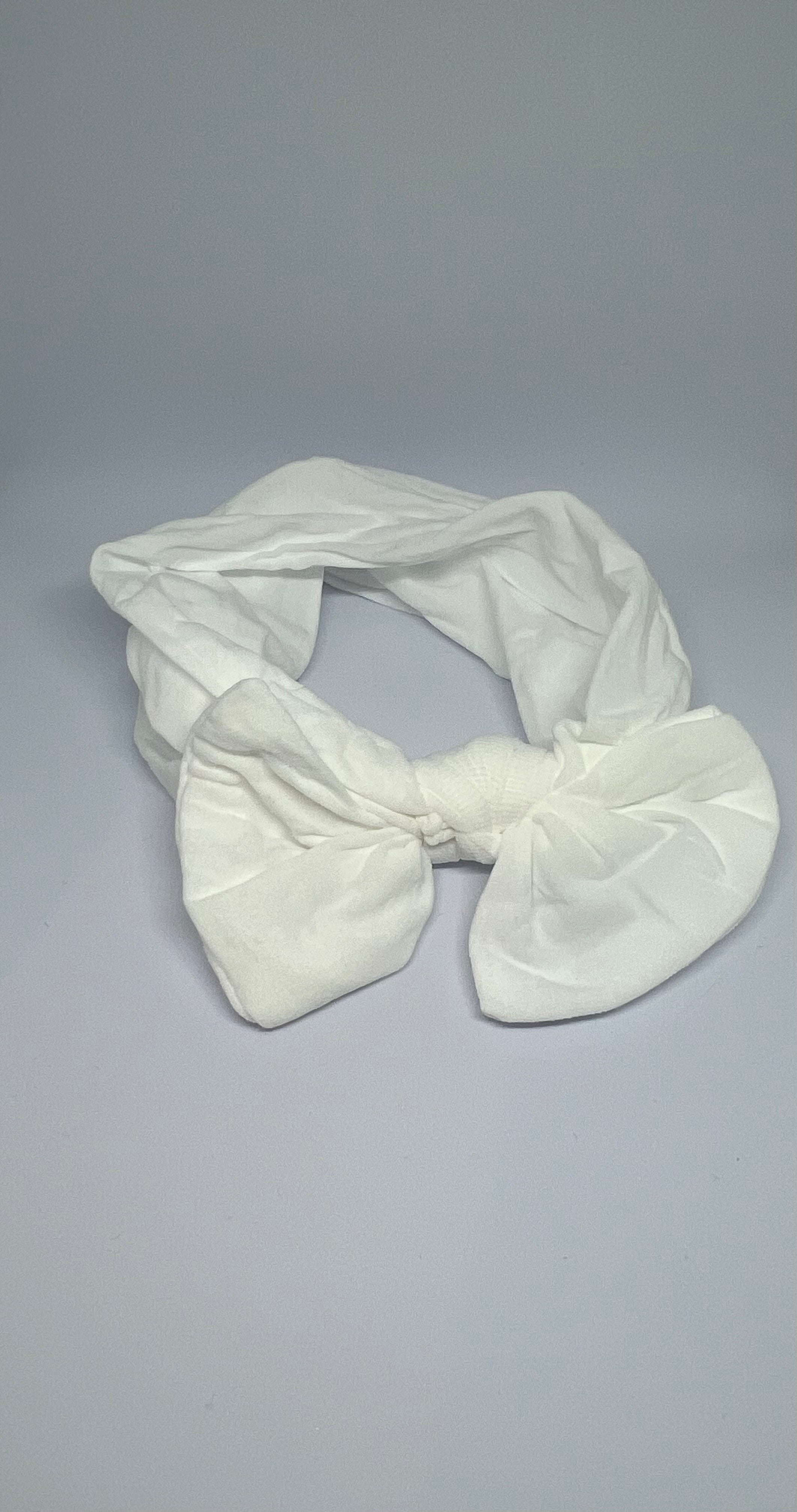 Baby Turban Headband – White