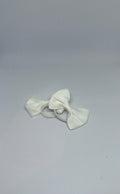 Baby Hair Ties – White
