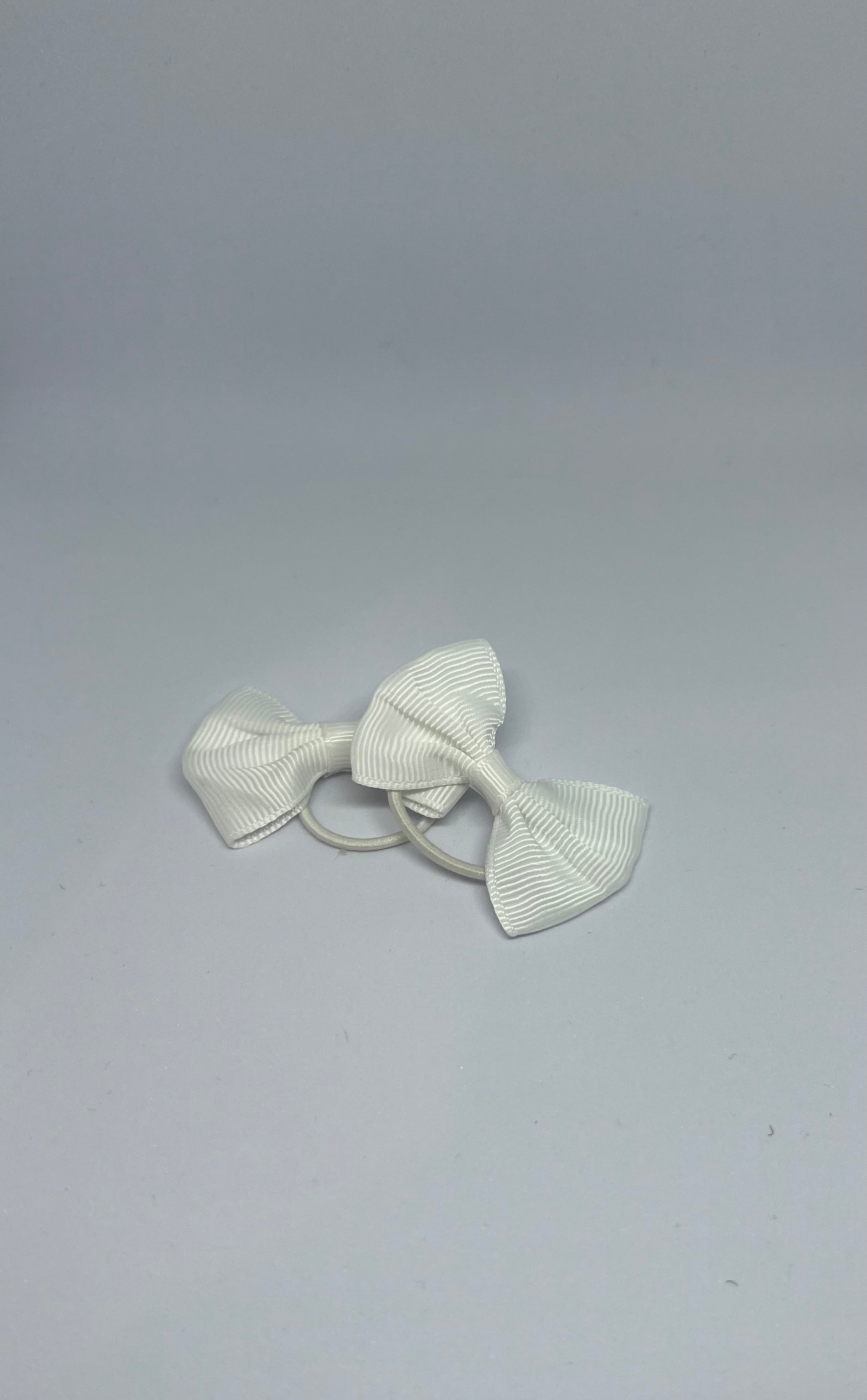 Baby Hair Ties – White