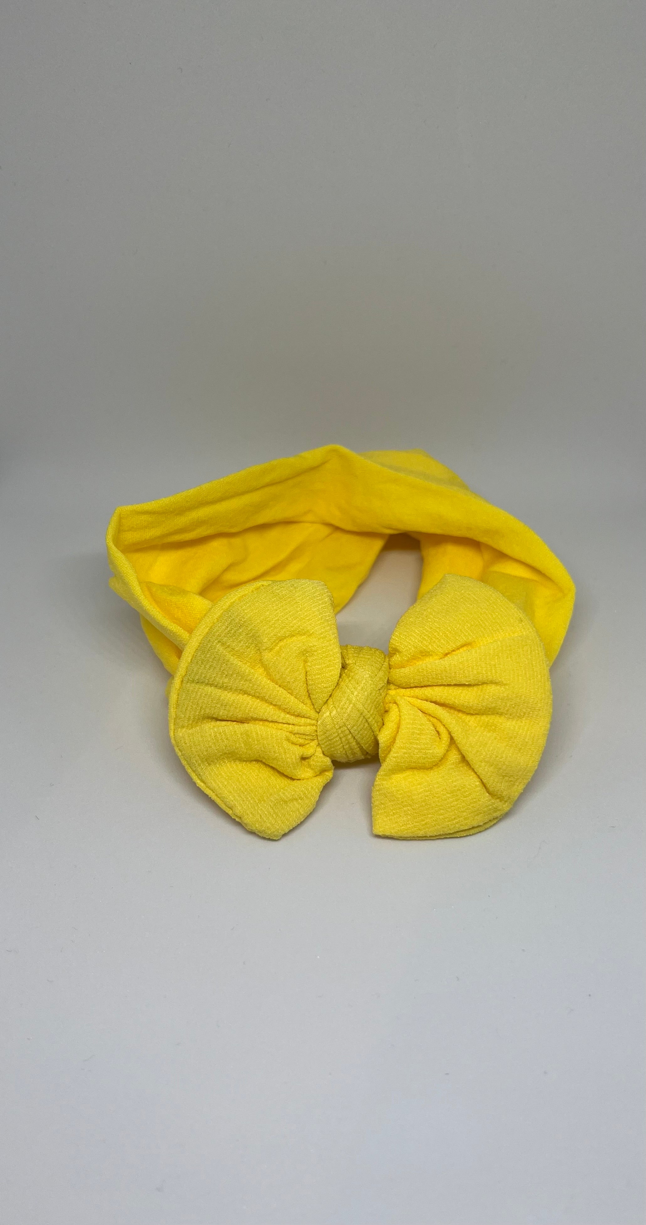 Baby Turban Headband – Yellow