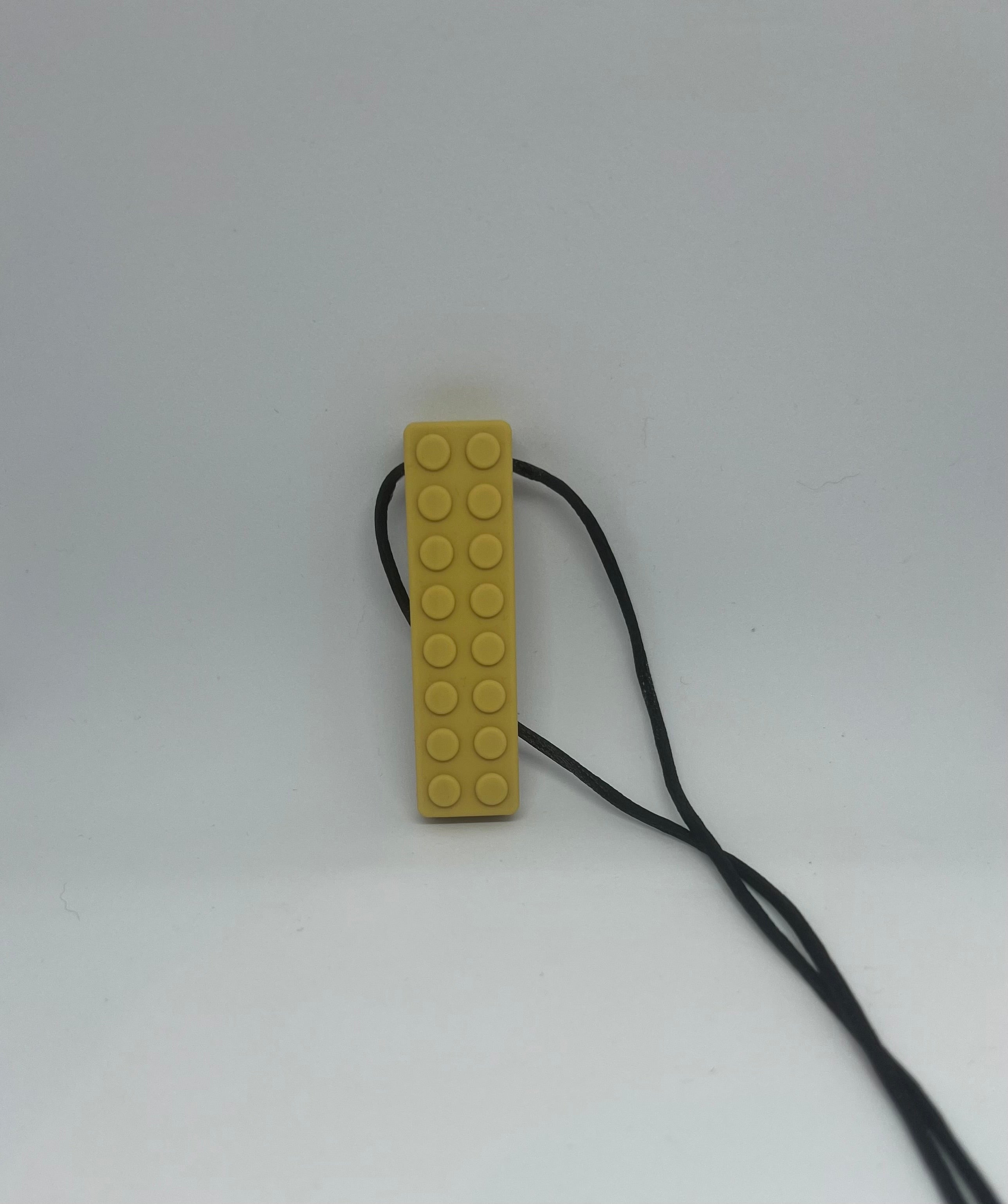 Yellow Brick Chew Necklace
