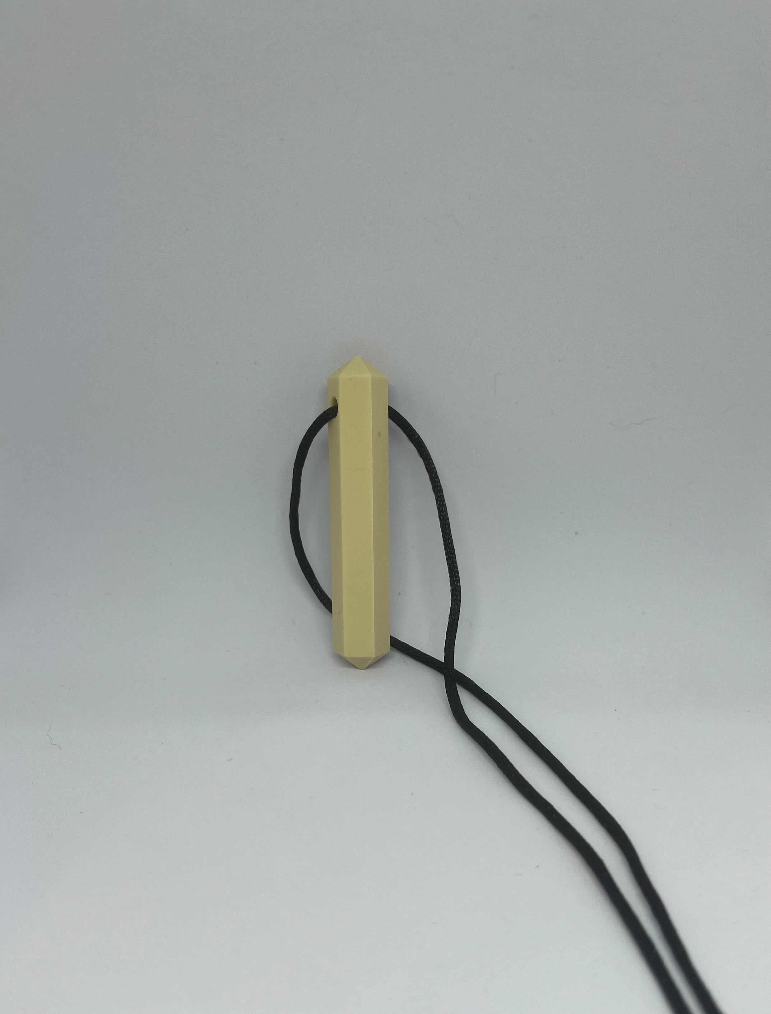 Yellow Pencil Chew Necklace