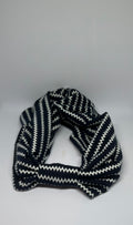 Black & White Zigzag Adult Turban Headband